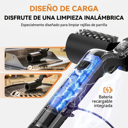 QUINCHOX – Cepillo Eléctrico Giratorio para Parrilla (2 en 1)