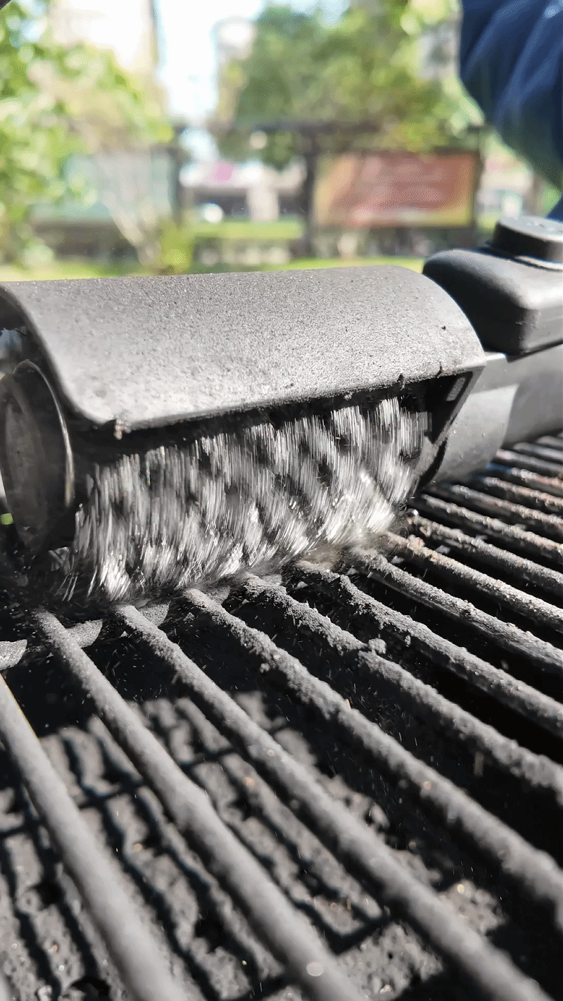 QUINCHOX – Cepillo Eléctrico Giratorio para Parrilla (2 en 1)