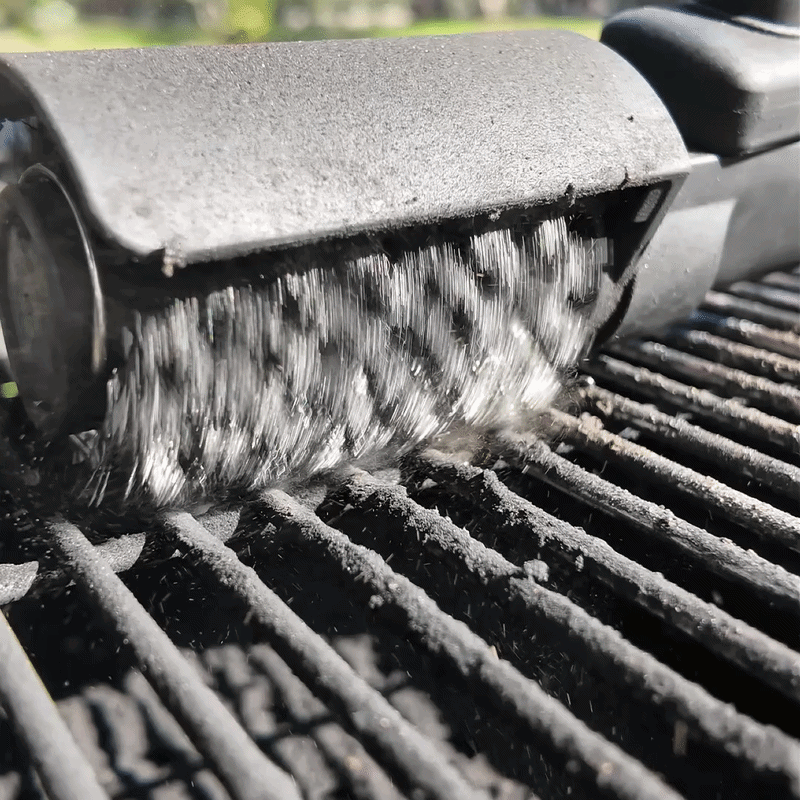 QUINCHOX – Cepillo Eléctrico Giratorio para Parrilla (2 en 1)